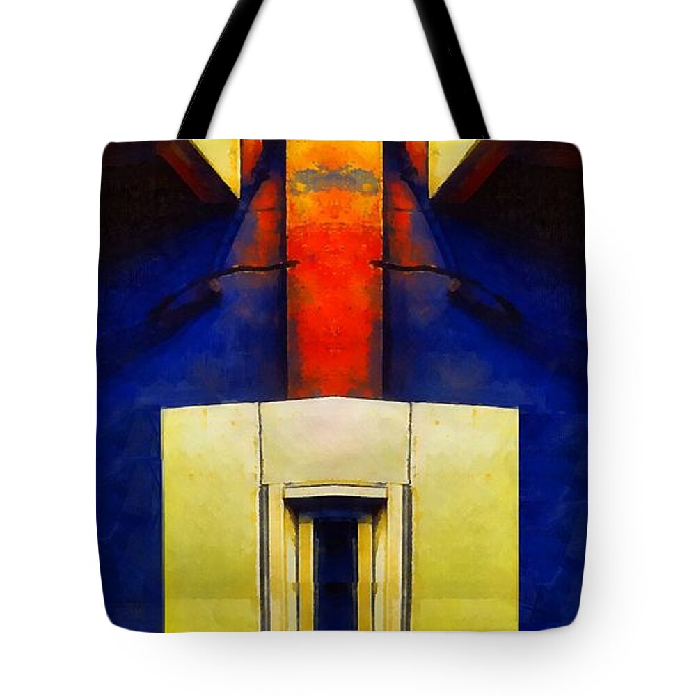 Abstract Tote Bag featuring the painting Ascension by RC DeWinter