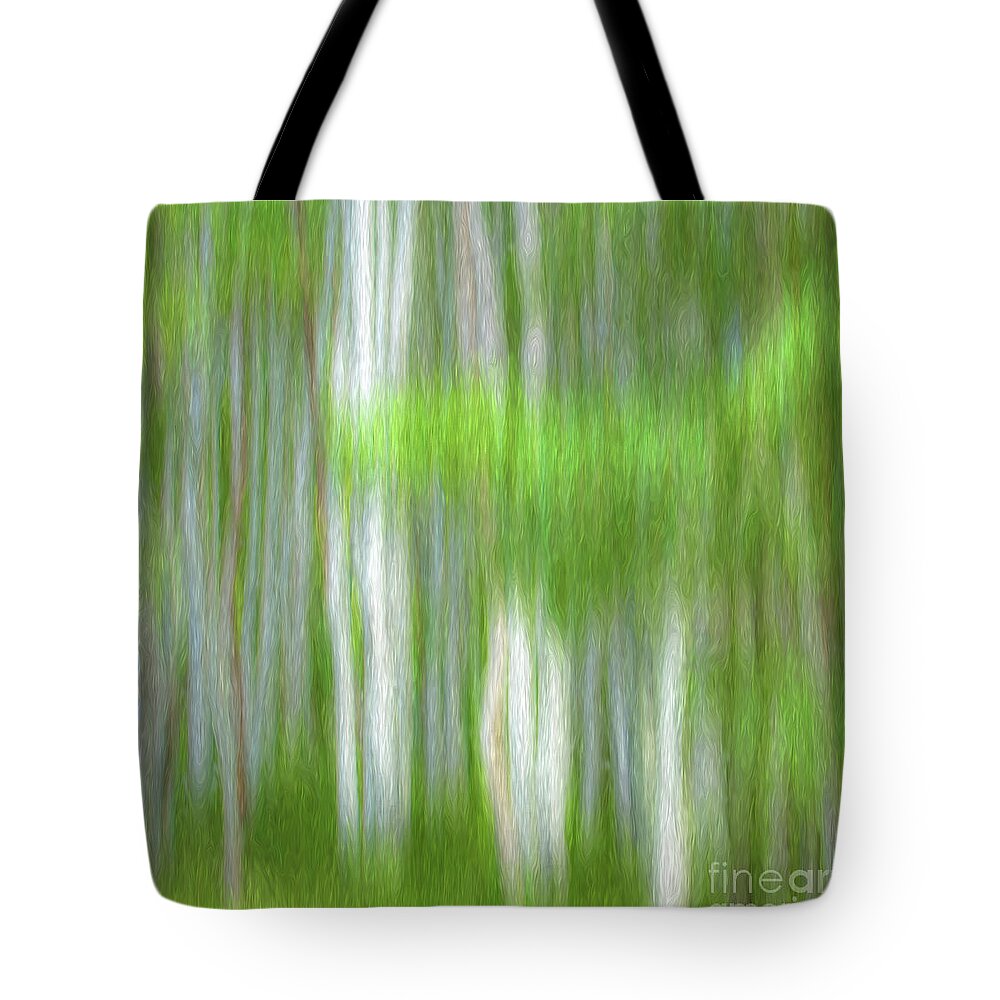 Aspens Tote Bag featuring the photograph Aspen Abstract by George Robinson