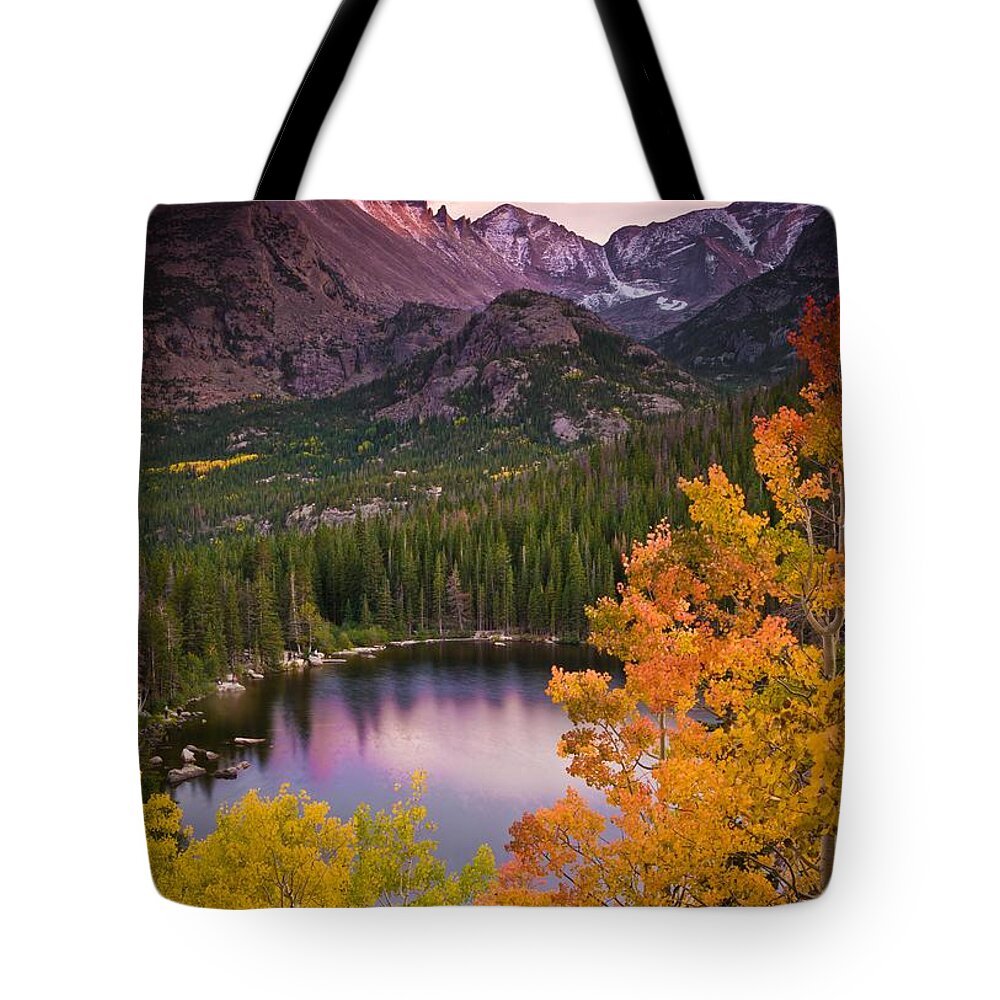 #faatoppicks Tote Bag featuring the photograph Aspen Sunset Over Bear Lake by Mike Berenson