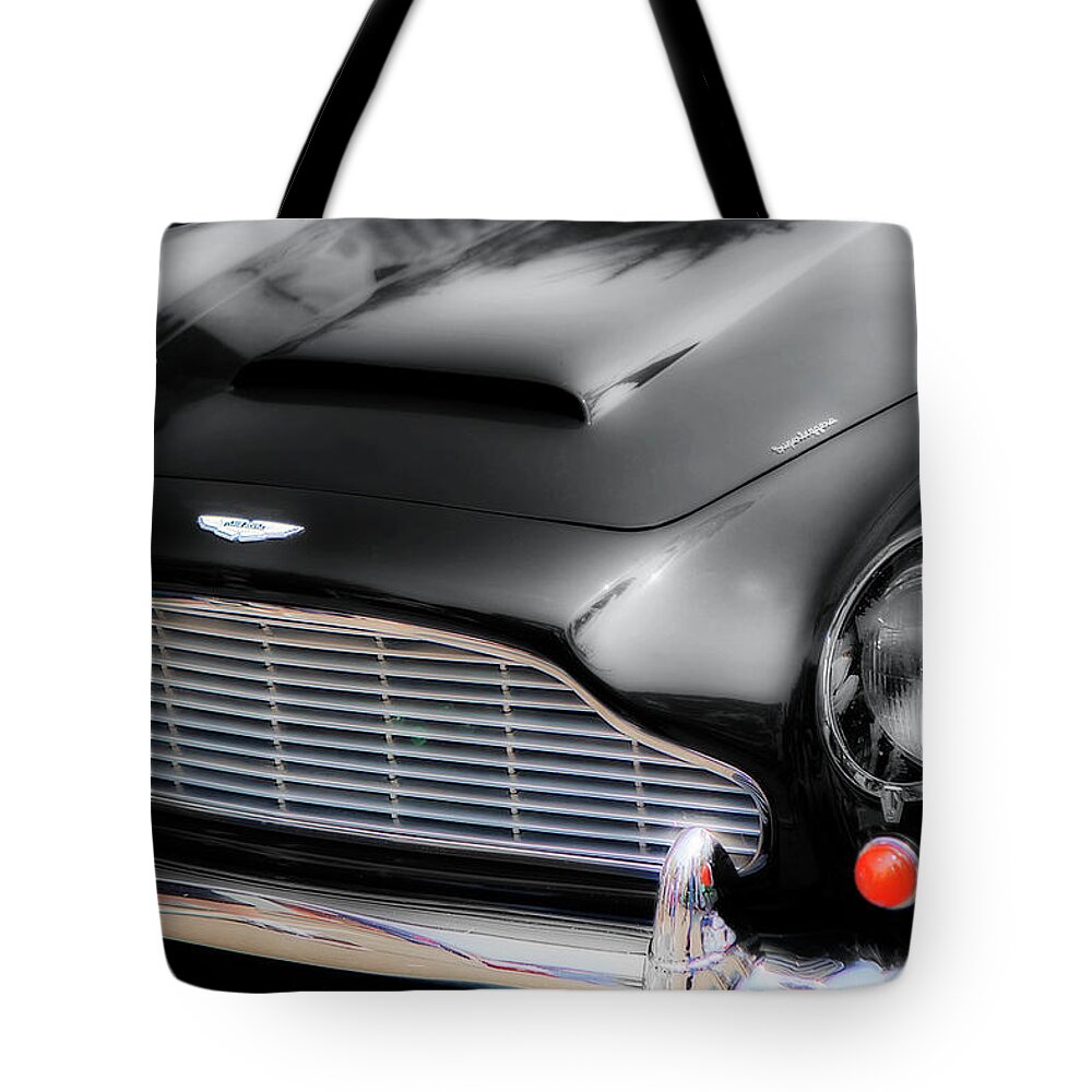 Color Tote Bag featuring the photograph Aston Martin DB5 -1 by Alan Hausenflock
