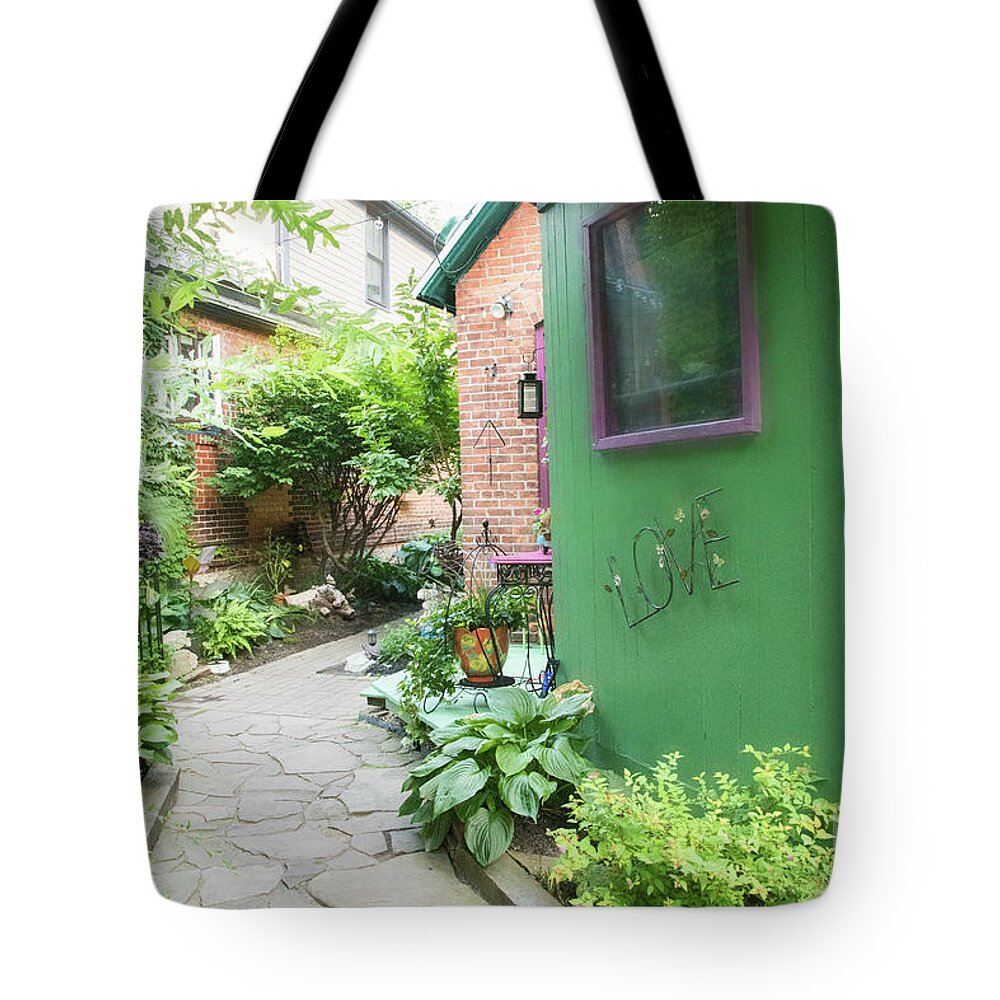 Buffalo Tote Bag featuring the photograph At the corner of Summer and Love by Marilyn Cornwell