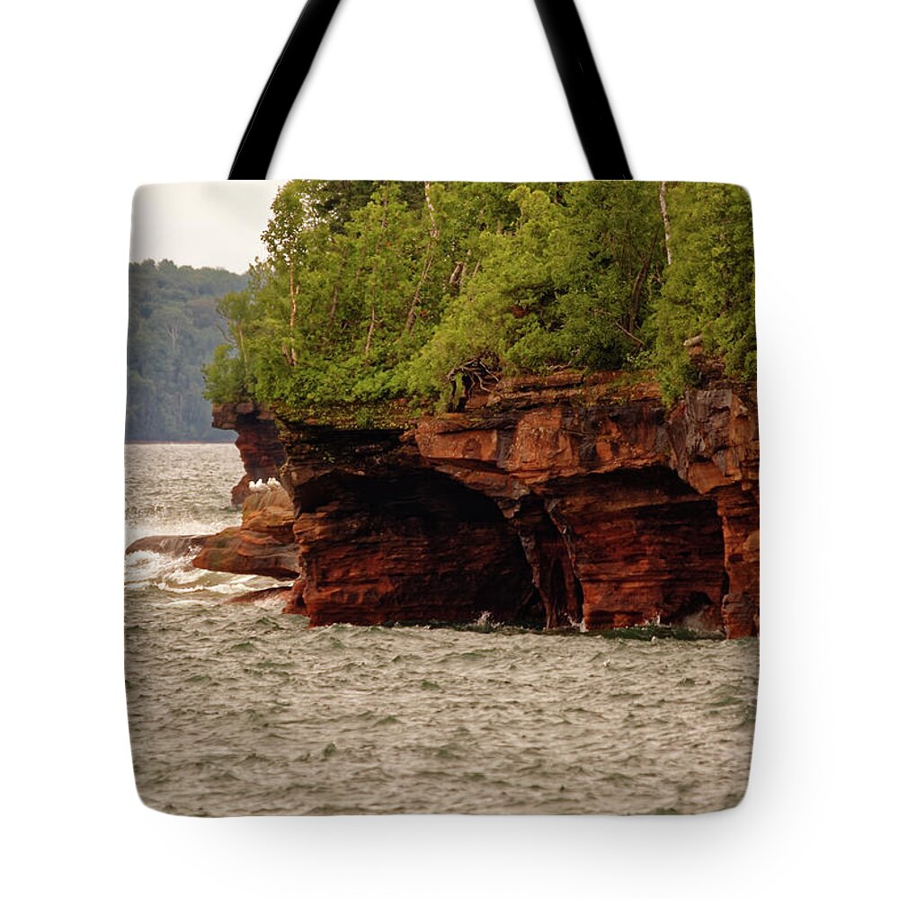 Apostle Islands Tote Bag featuring the photograph At the point by Peter Ponzio