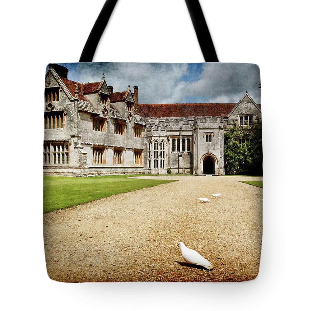 Stately Tote Bag featuring the photograph Athelhamptom Manor House by Jennifer Wright