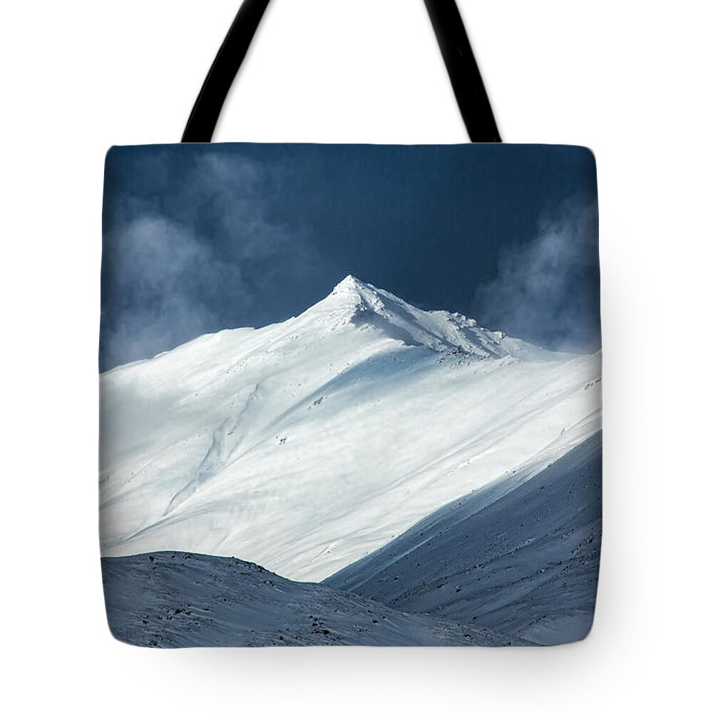Dalton Highway Tote Bag featuring the photograph Atigun Pass in Brooks Range by Cheryl Strahl