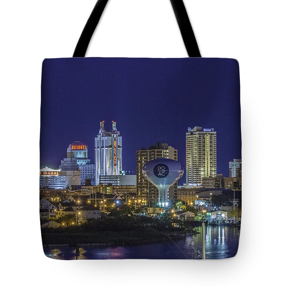 Atlantic City Tote Bag featuring the photograph Atlantic City Resort Hotels 2 by David Zanzinger