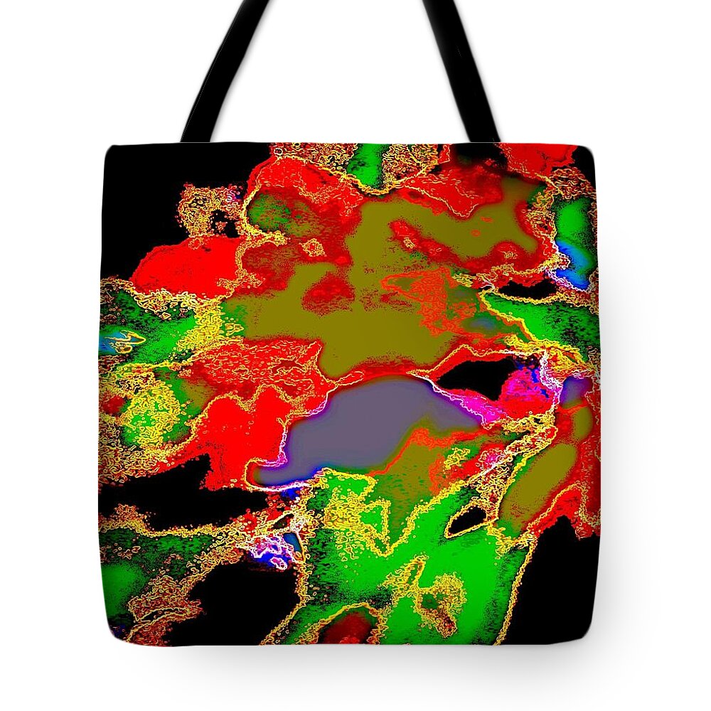 Abstract Tote Bag featuring the photograph Atomic Kaleidoscope by Andy Rhodes