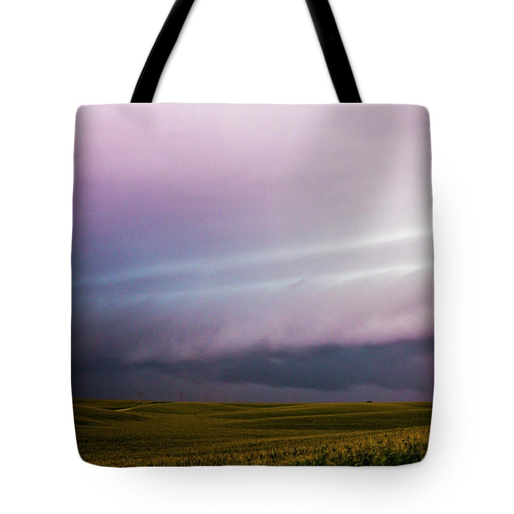 Nebraskasc Tote Bag featuring the photograph August Monsters Approach 015 by NebraskaSC