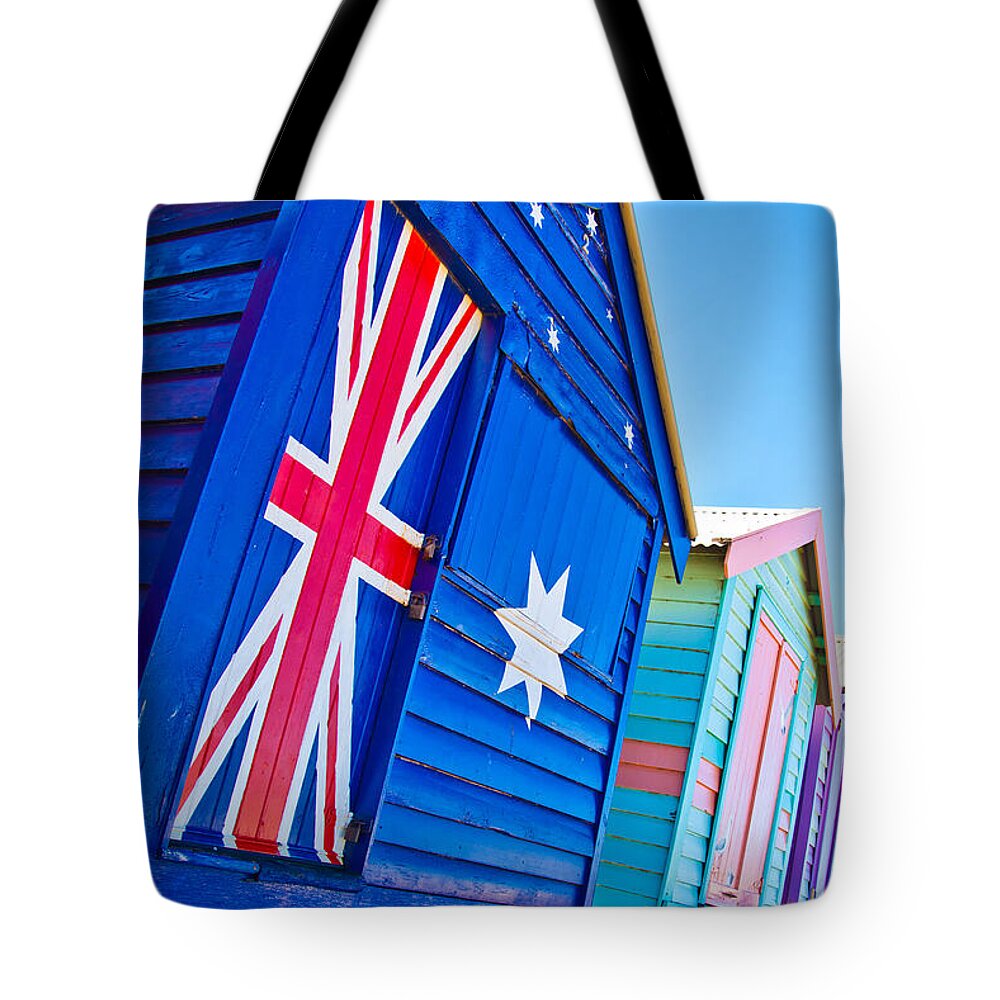 Melbourne Tote Bag featuring the photograph Aussie Beach Shack by Az Jackson