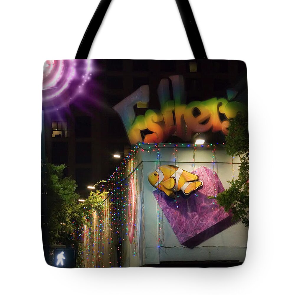 Austin Tote Bag featuring the photograph Austin 6th St - Pecan St by Micah Offman