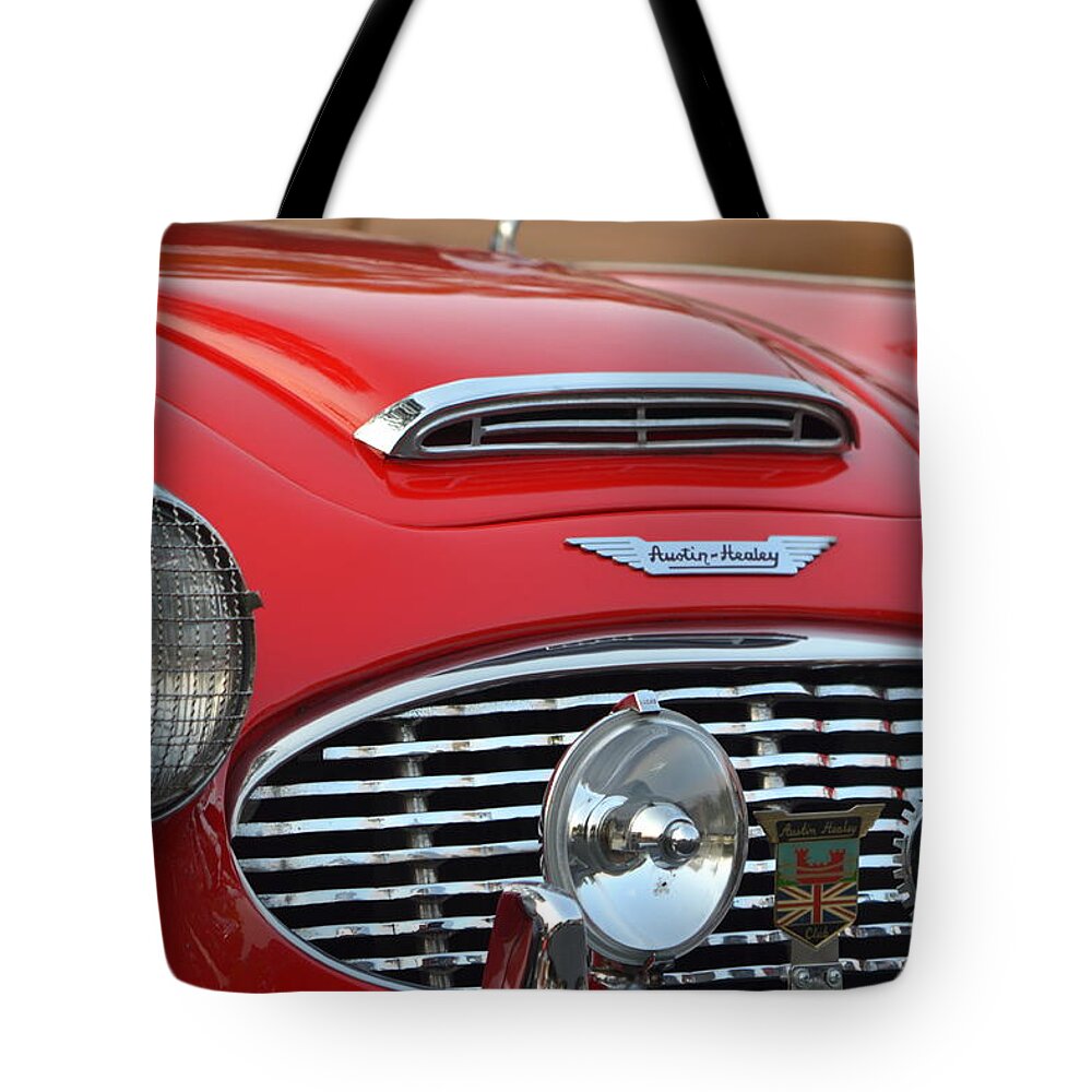  Tote Bag featuring the photograph Austin Healey #2 by Dean Ferreira
