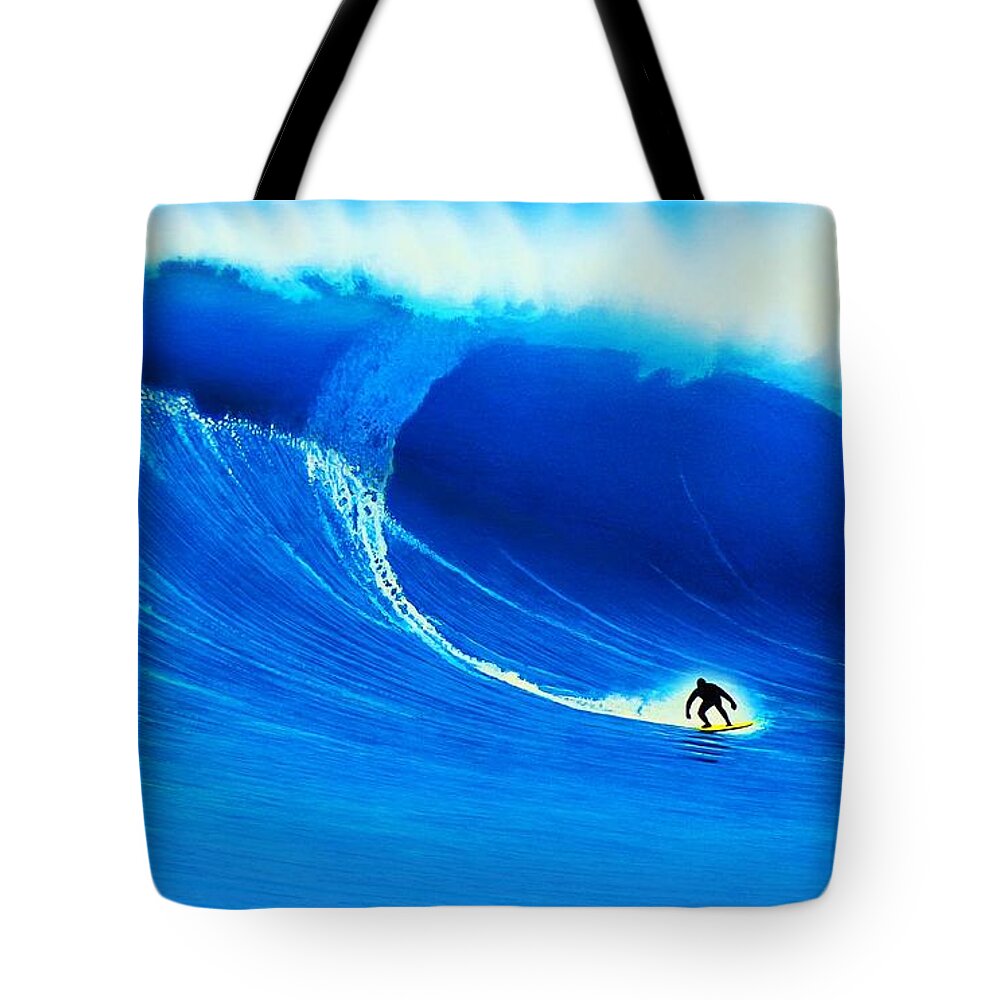 Surfing Tote Bag featuring the painting Australia 2006 by John Kaelin