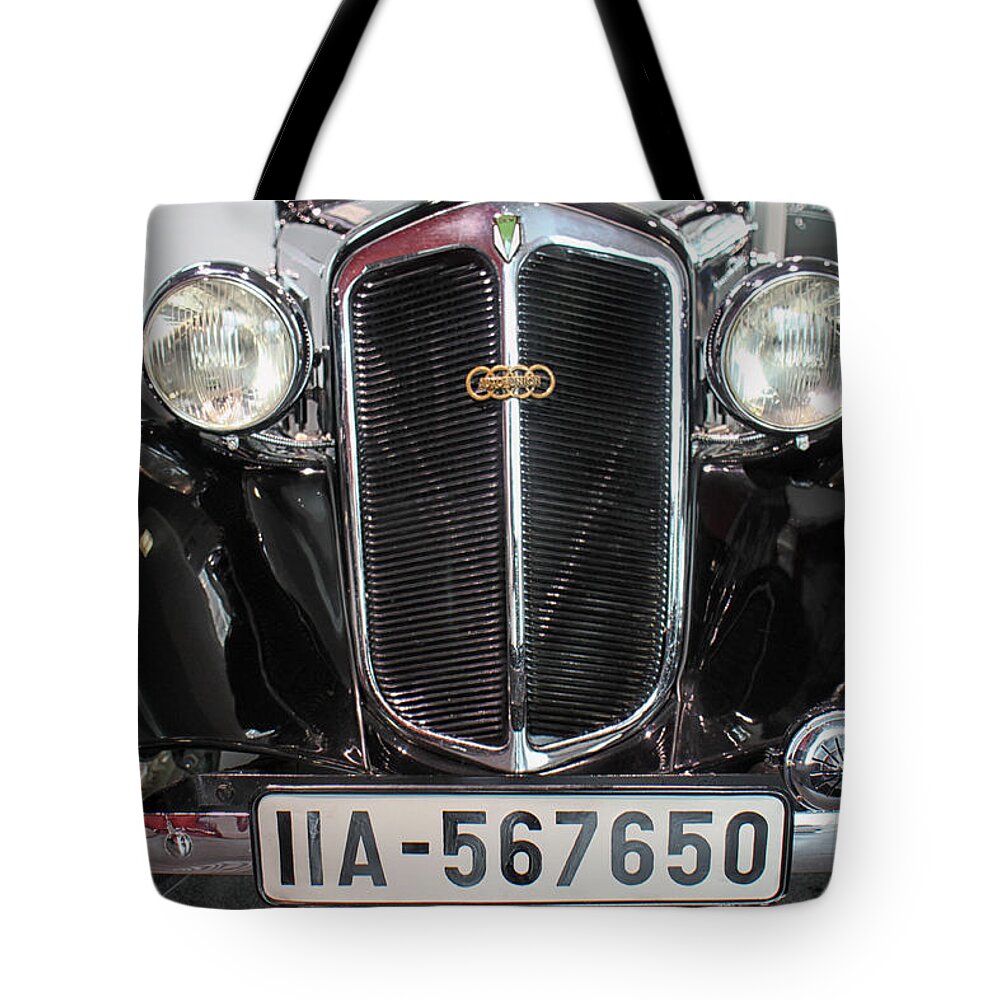 Auto Union Tote Bag featuring the photograph Auto Union Grill by Lauri Novak