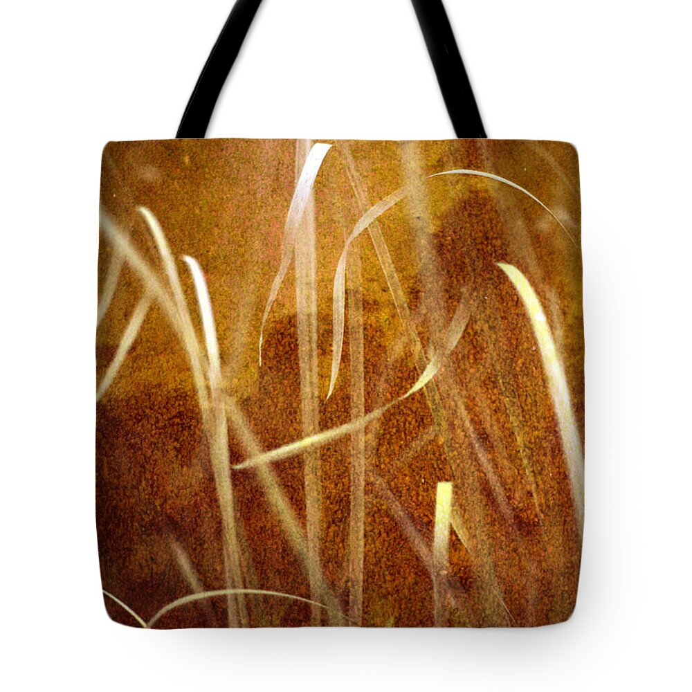 Cattail Tote Bag featuring the photograph Autumn Cattail Grass by Suzanne Powers