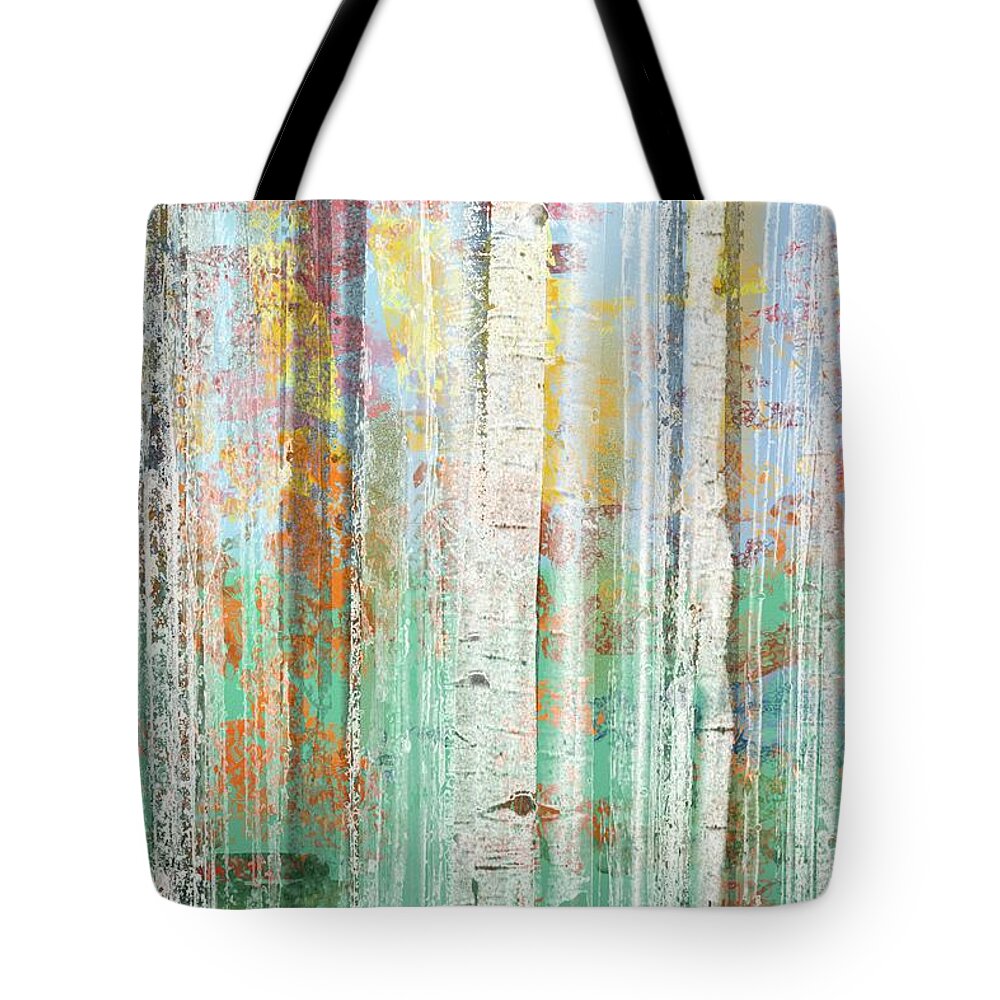 Victor Shelley Tote Bag featuring the painting Autumn Grove II by Victor Shelley