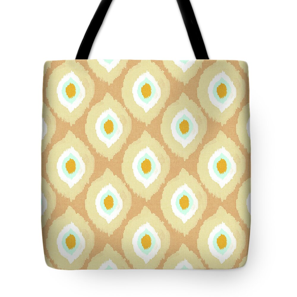 Ikat Tote Bag featuring the digital art Autumn Ikat- Art by Linda Woods by Linda Woods