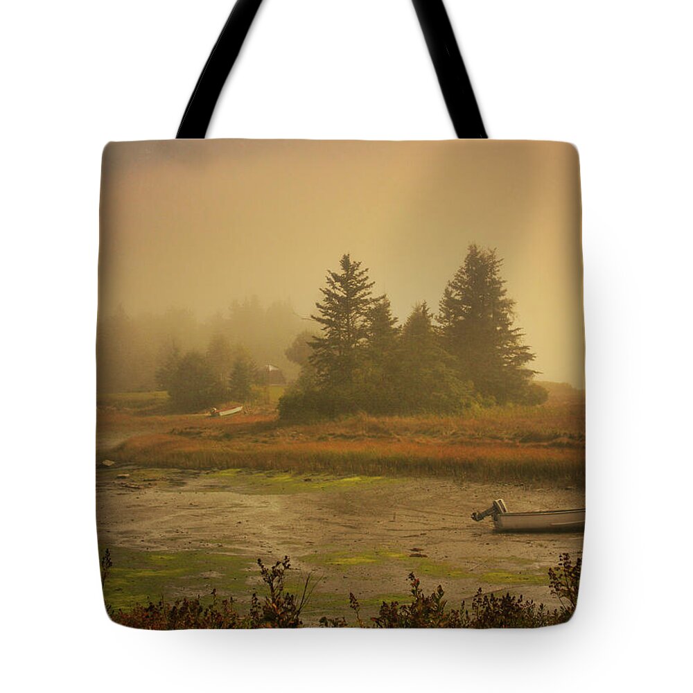 Boat Tote Bag featuring the photograph Autumn in New England by Kevin Schwalbe