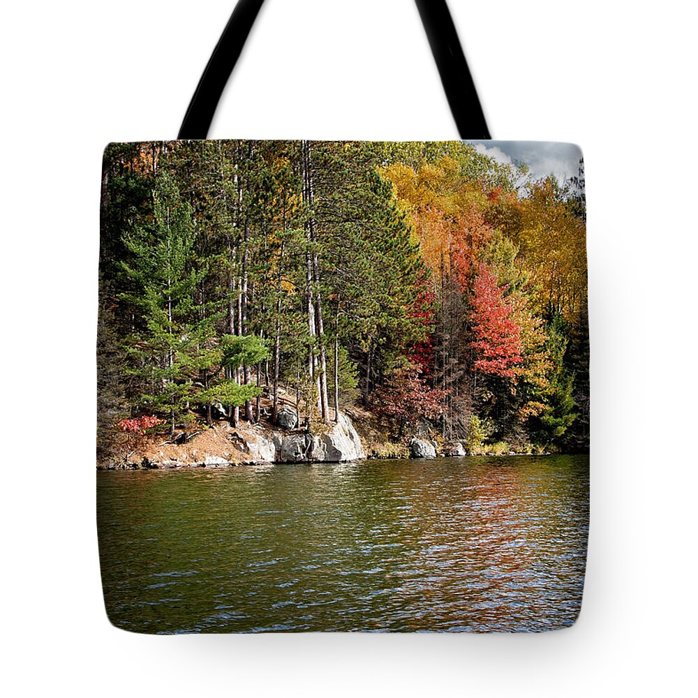 Autumn Landscape Print Tote Bag featuring the photograph Autumn Landscape Print by Gwen Gibson