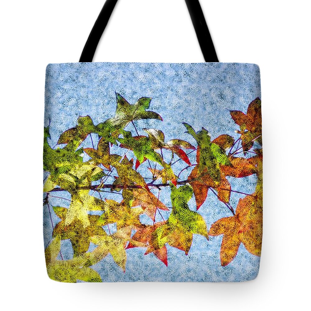 Autumn Tote Bag featuring the photograph Autumn Leaves 2 by Jean Bernard Roussilhe