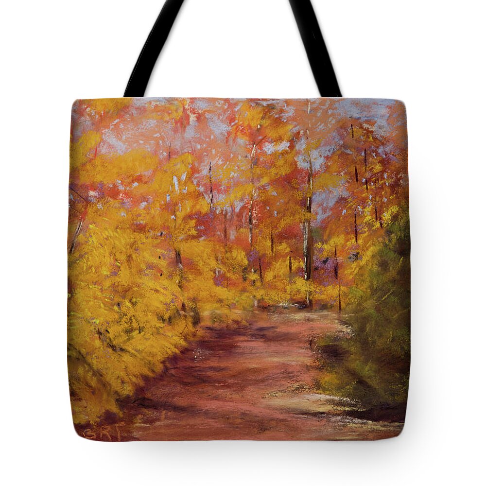 Autumn Splendor Tote Bag featuring the painting Autumn Splendor - Fall Landscape by Barry Jones