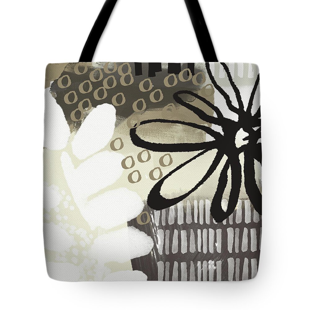 Abstract Tote Bag featuring the painting Autumn Walk- Art by Linda Woods by Linda Woods