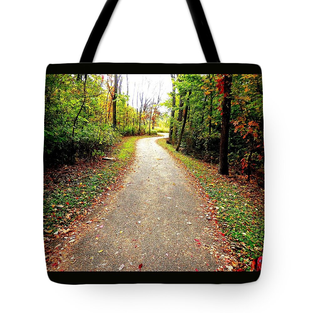Fall Tote Bag featuring the photograph Autumn Walk by Deborah Kunesh