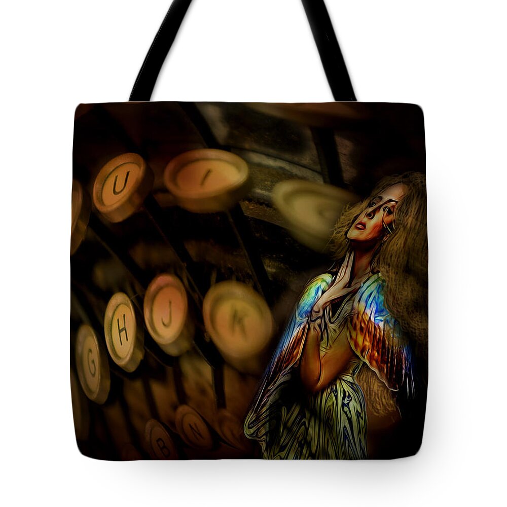 Texture Tote Bag featuring the digital art Away from it all by Sue Masterson