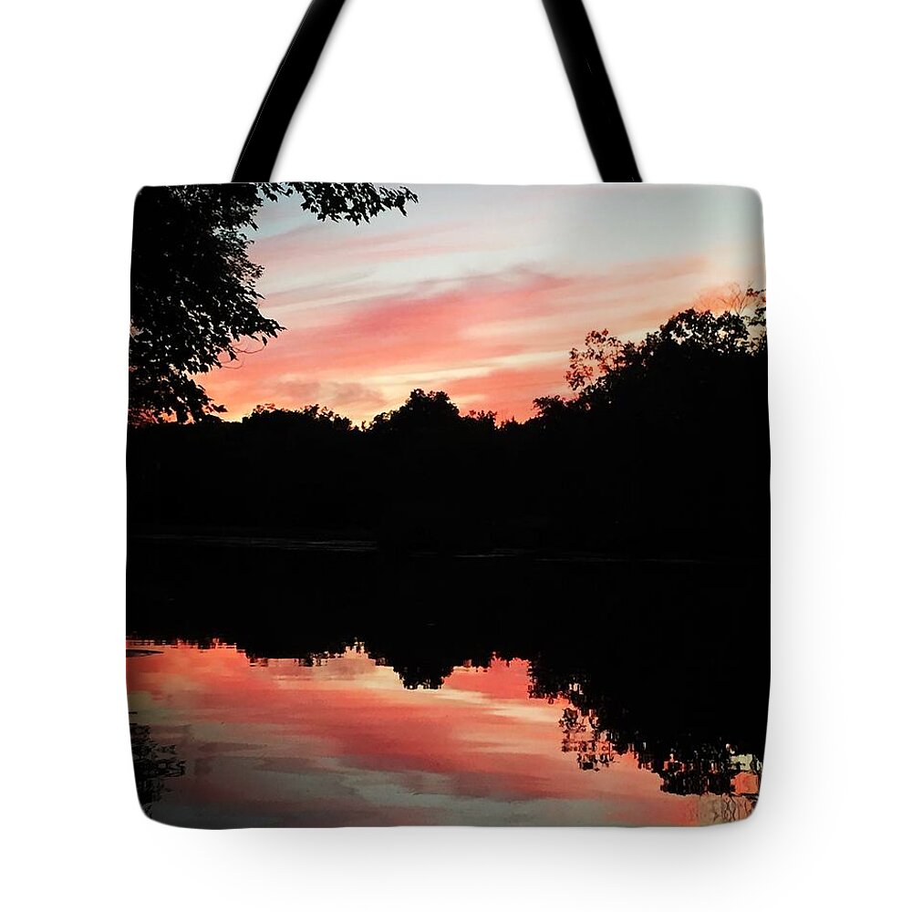 Sunset Tote Bag featuring the photograph Awesome Sunset by Jason Nicholas