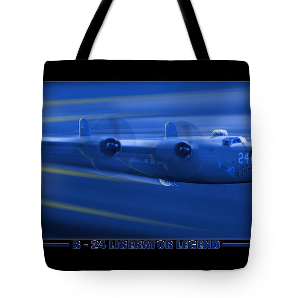Warbirds Tote Bag featuring the B-24 Liberator Legend by Mike McGlothlen
