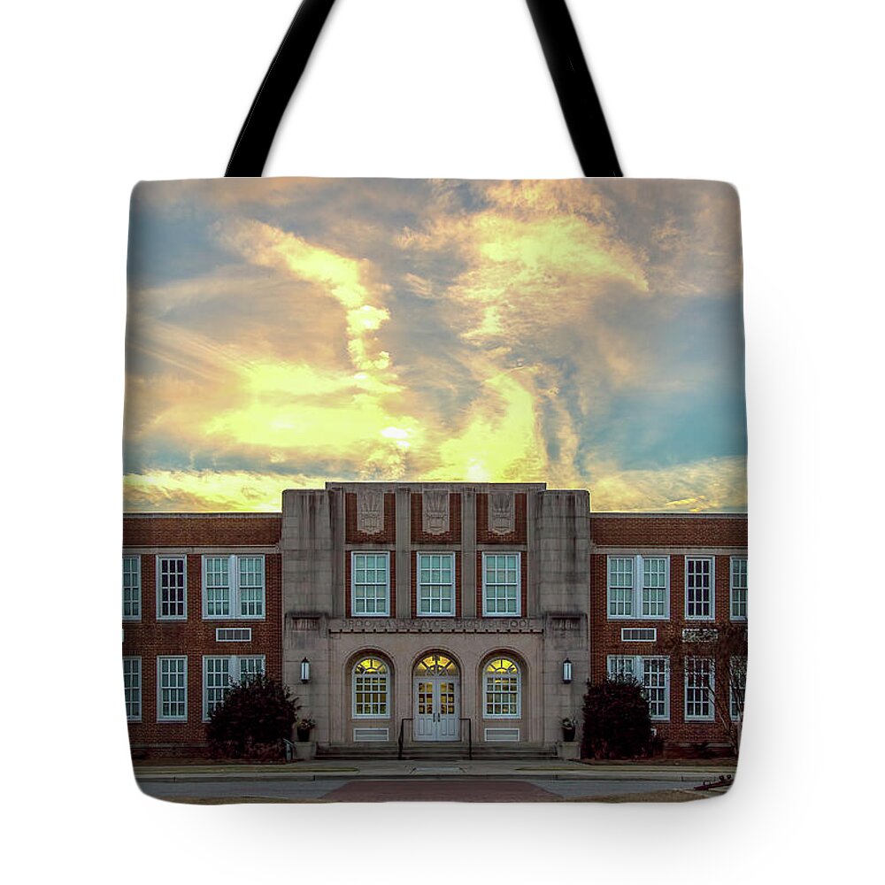 Bchs Tote Bag featuring the photograph B C H S at Sunset by Charles Hite