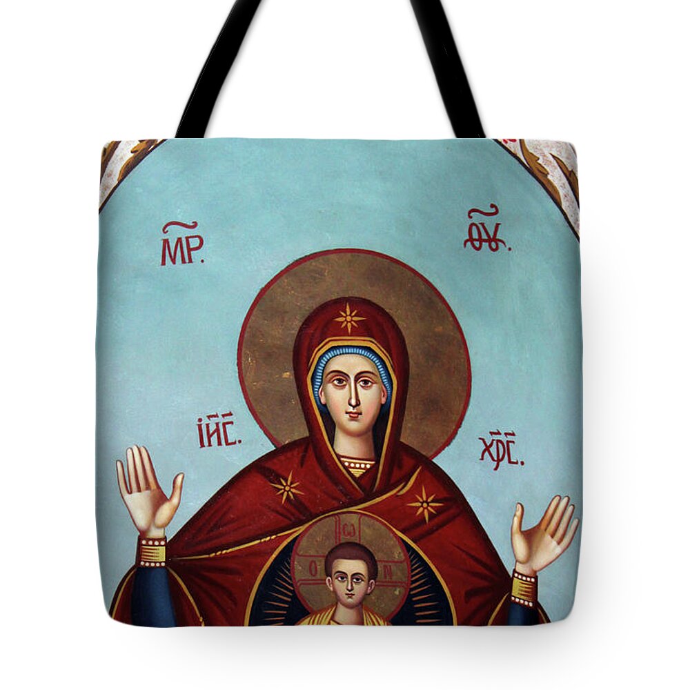 Baby Tote Bag featuring the photograph Baby Jesus in Orthodox Church by Munir Alawi