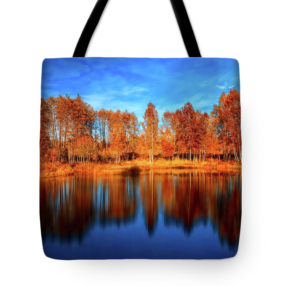 Landscape Tote Bag featuring the photograph Back From The Edge by Philippe Sainte-Laudy