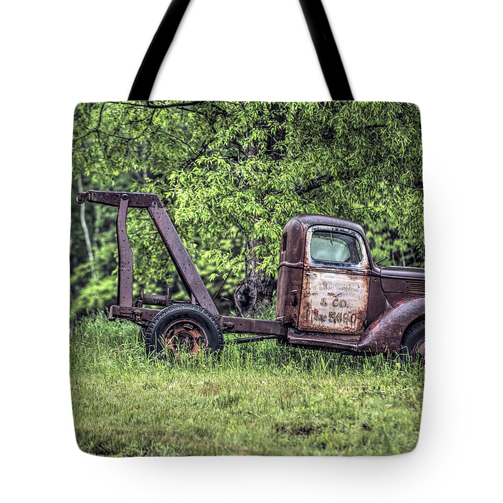 Abandoned Tote Bag featuring the photograph Back In a Field by Richard Bean