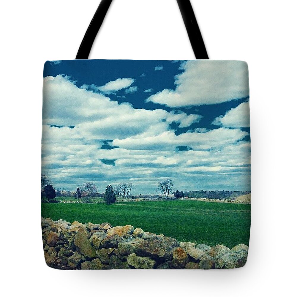 Farm Tote Bag featuring the photograph Backroads Of Spring by Kate Arsenault 