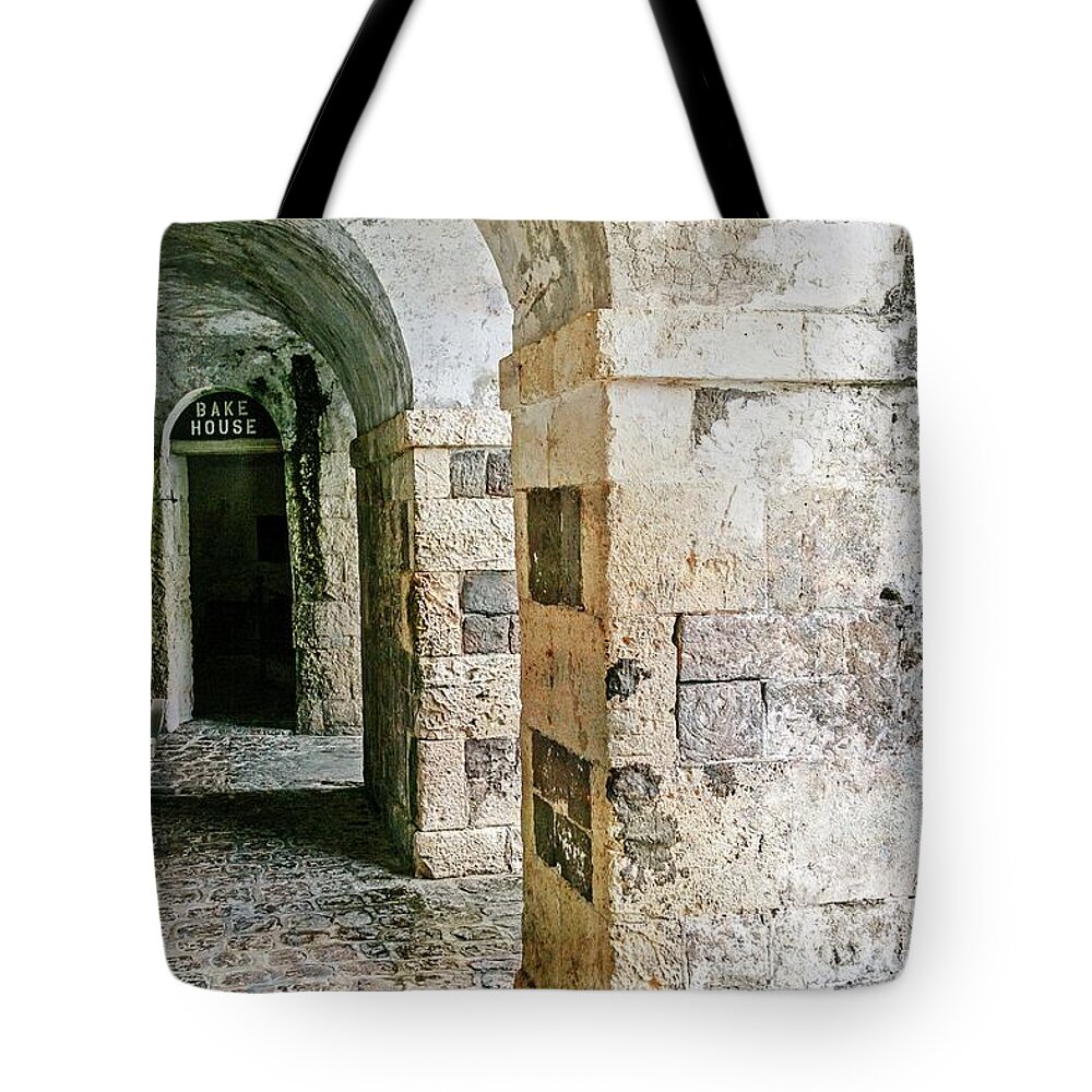 Fort Tote Bag featuring the photograph Bake House by Kathy Strauss