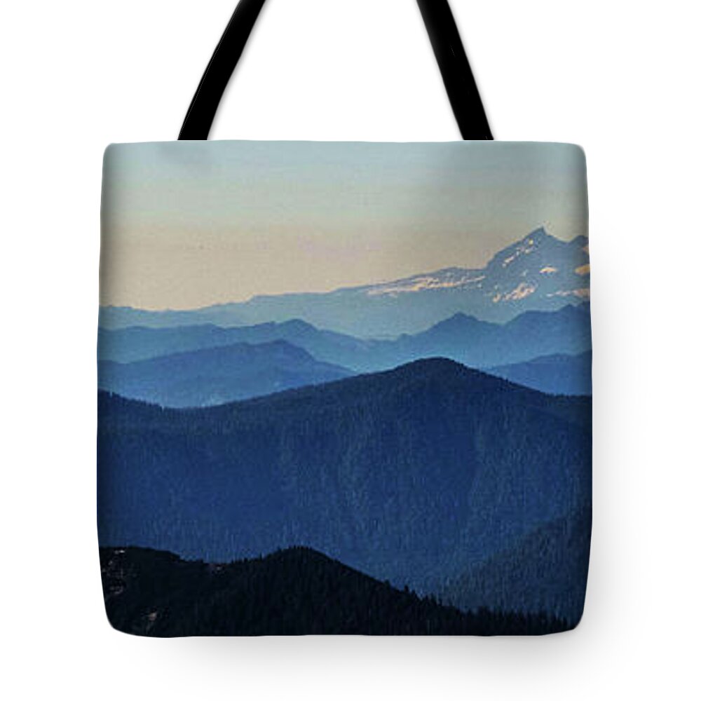 Sky Tote Bag featuring the photograph Baker From Pilchuck by Brian O'Kelly