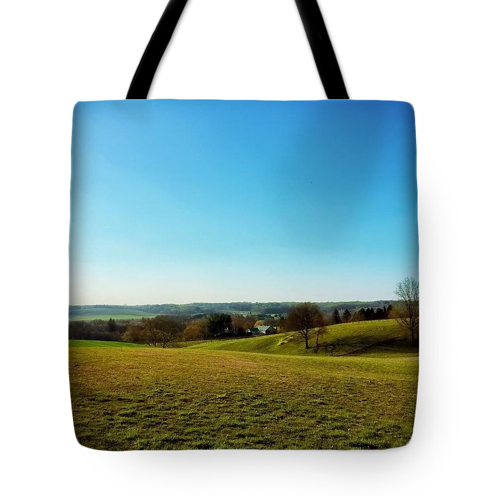 Landscape Tote Bag featuring the photograph Baldwin Maryland by Chris Montcalmo