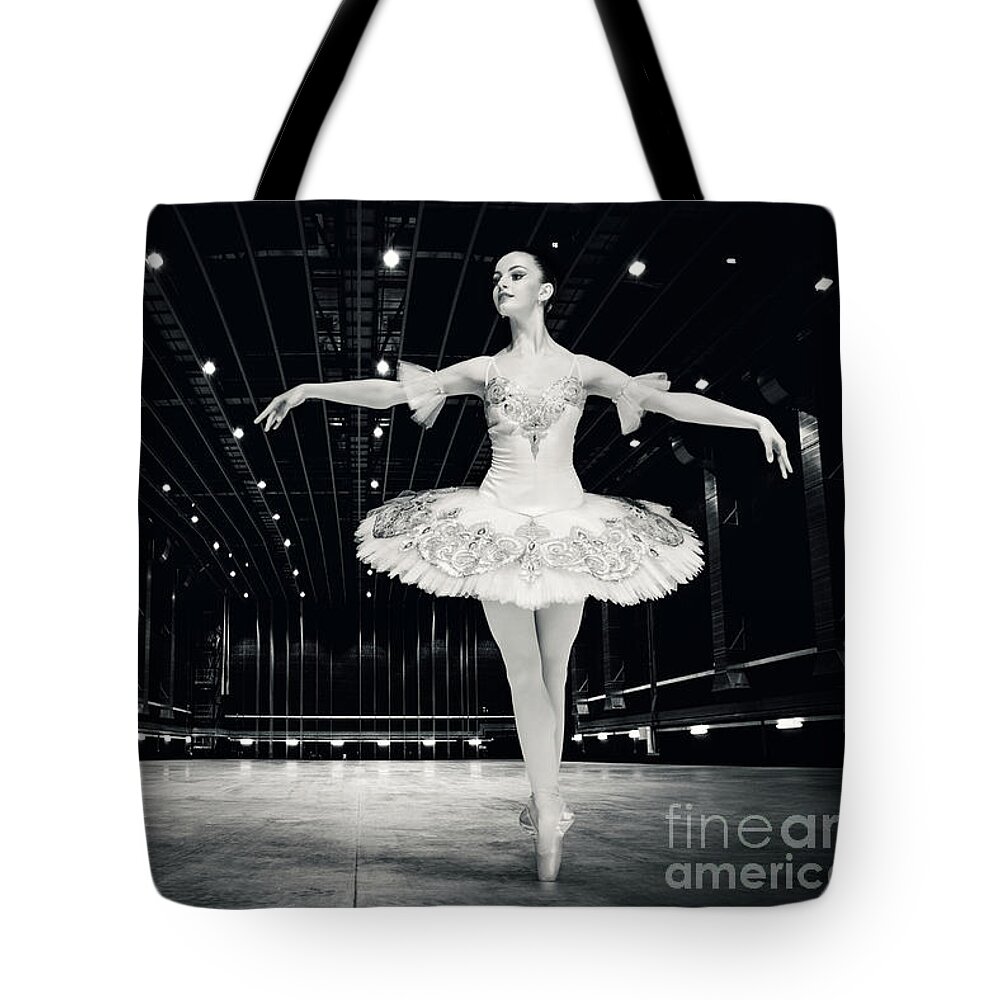 Ballet Tote Bag featuring the photograph Ballerina by Dimitar Hristov