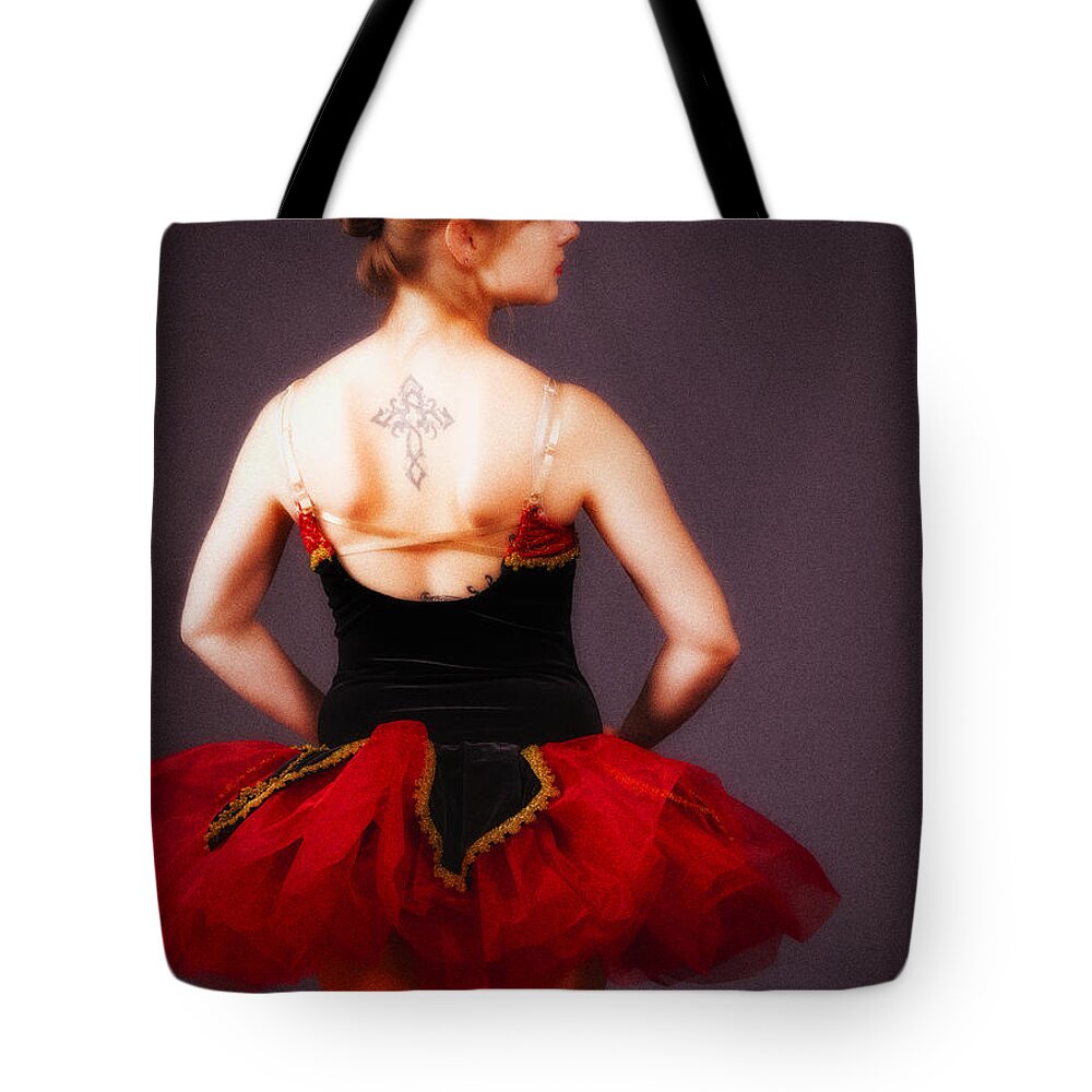 Fine Art Photography Tote Bag featuring the photograph Ballerina No. 7 ... by Chuck Caramella