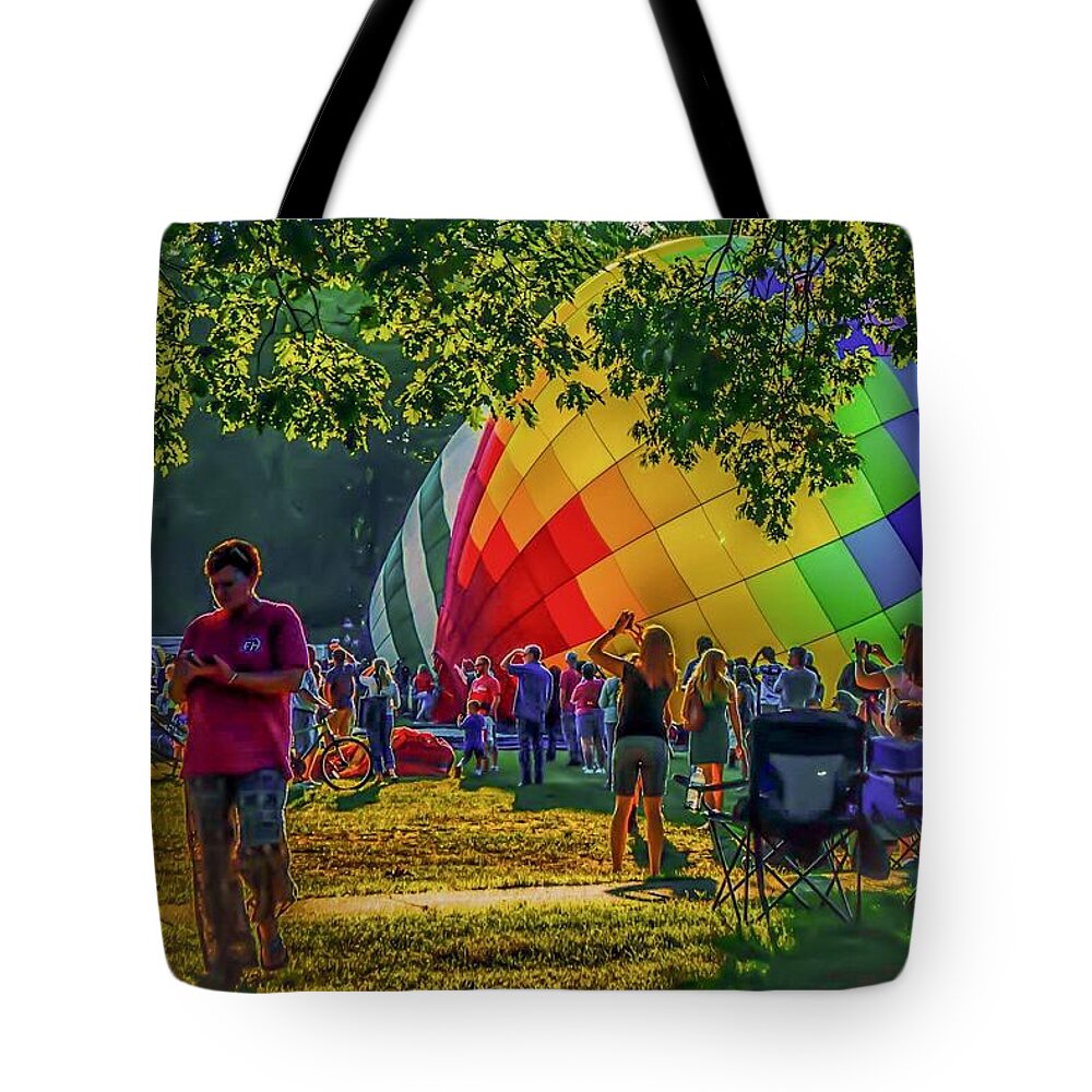  Tote Bag featuring the photograph Balloon Fest Spirit by Kendall McKernon