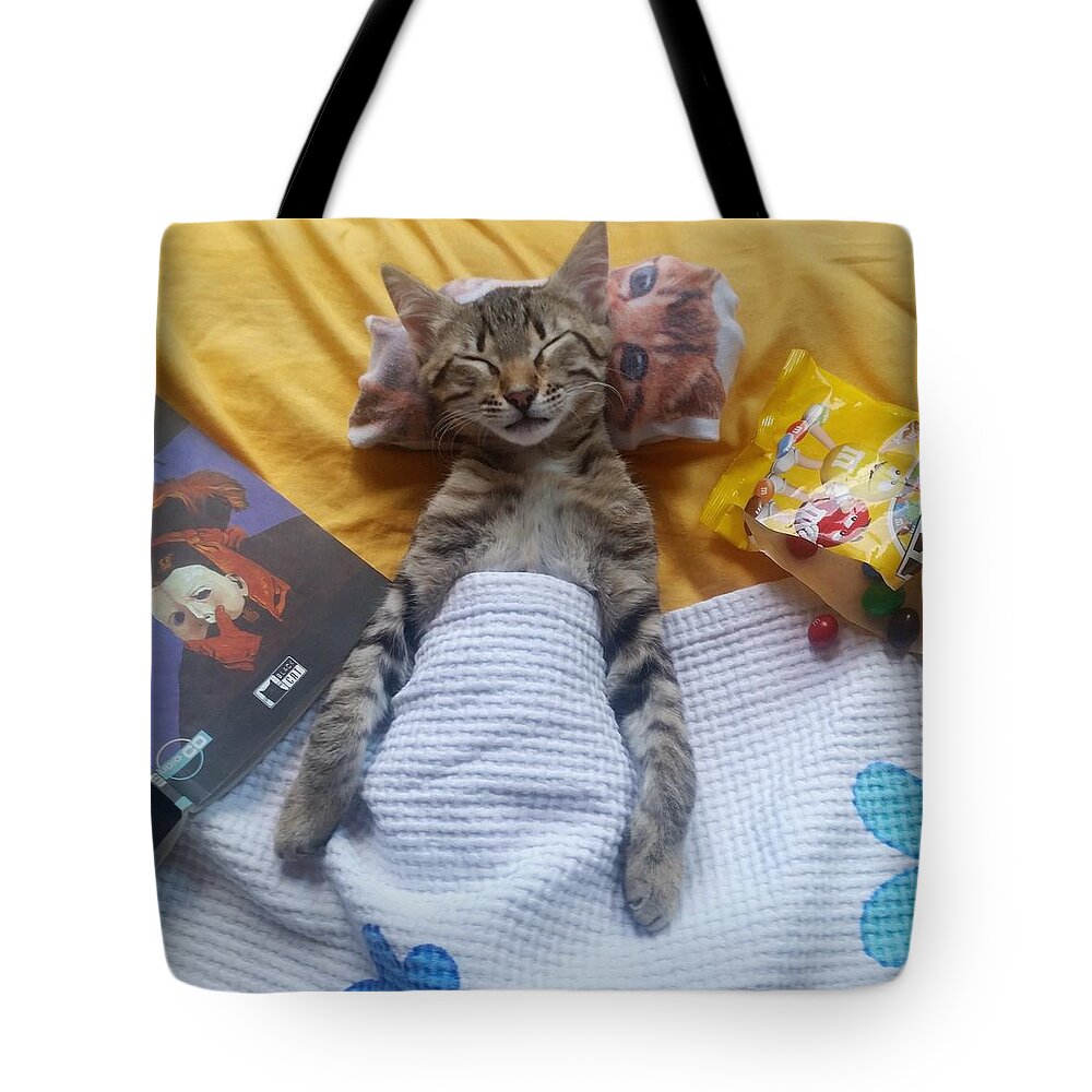 Cat Tote Bag featuring the photograph Bambi by Ezgi Turkmen