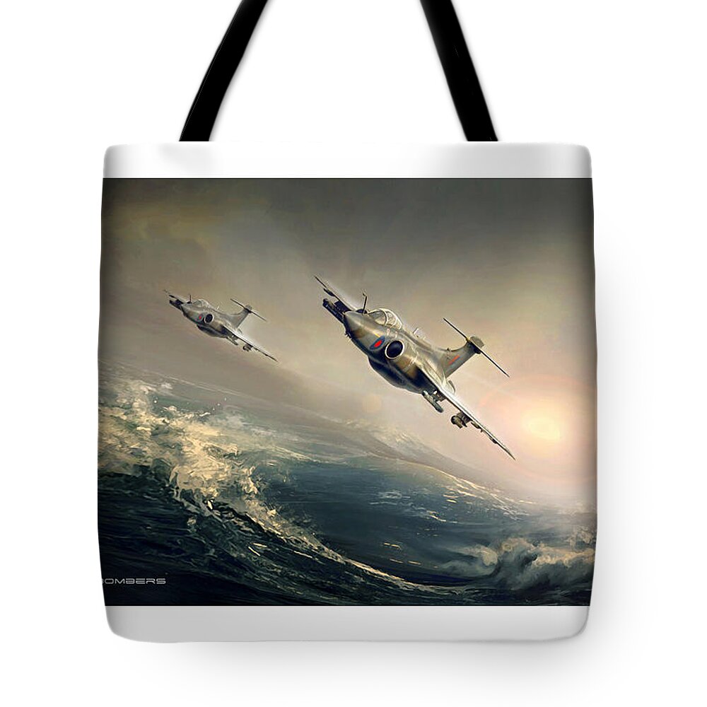 War Tote Bag featuring the digital art Banana Bombers by Peter Van Stigt