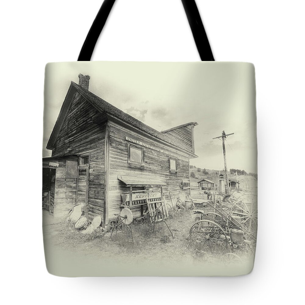 Ambrotype Tote Bag featuring the photograph Bank by Doug Matthews