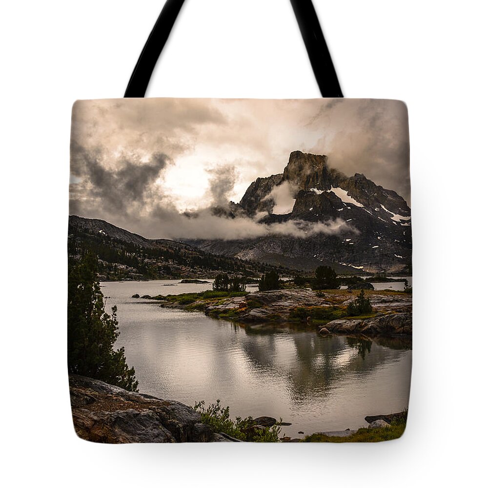 California Tote Bag featuring the photograph Banner Peak in a Clearing Storm by Joe Doherty