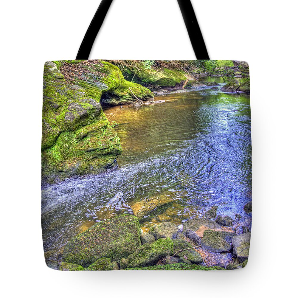 Water Tote Bag featuring the photograph Bark Camp Creek 25 by Sam Davis Johnson