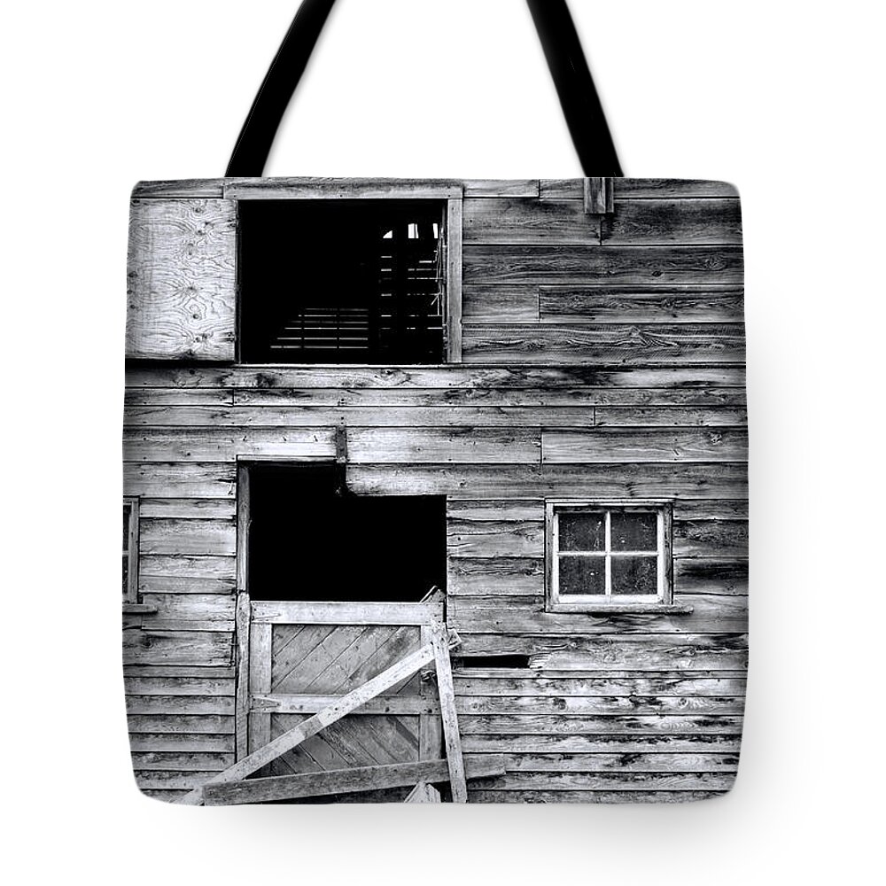Barn Tote Bag featuring the photograph Barn Texture by Wayne Sherriff
