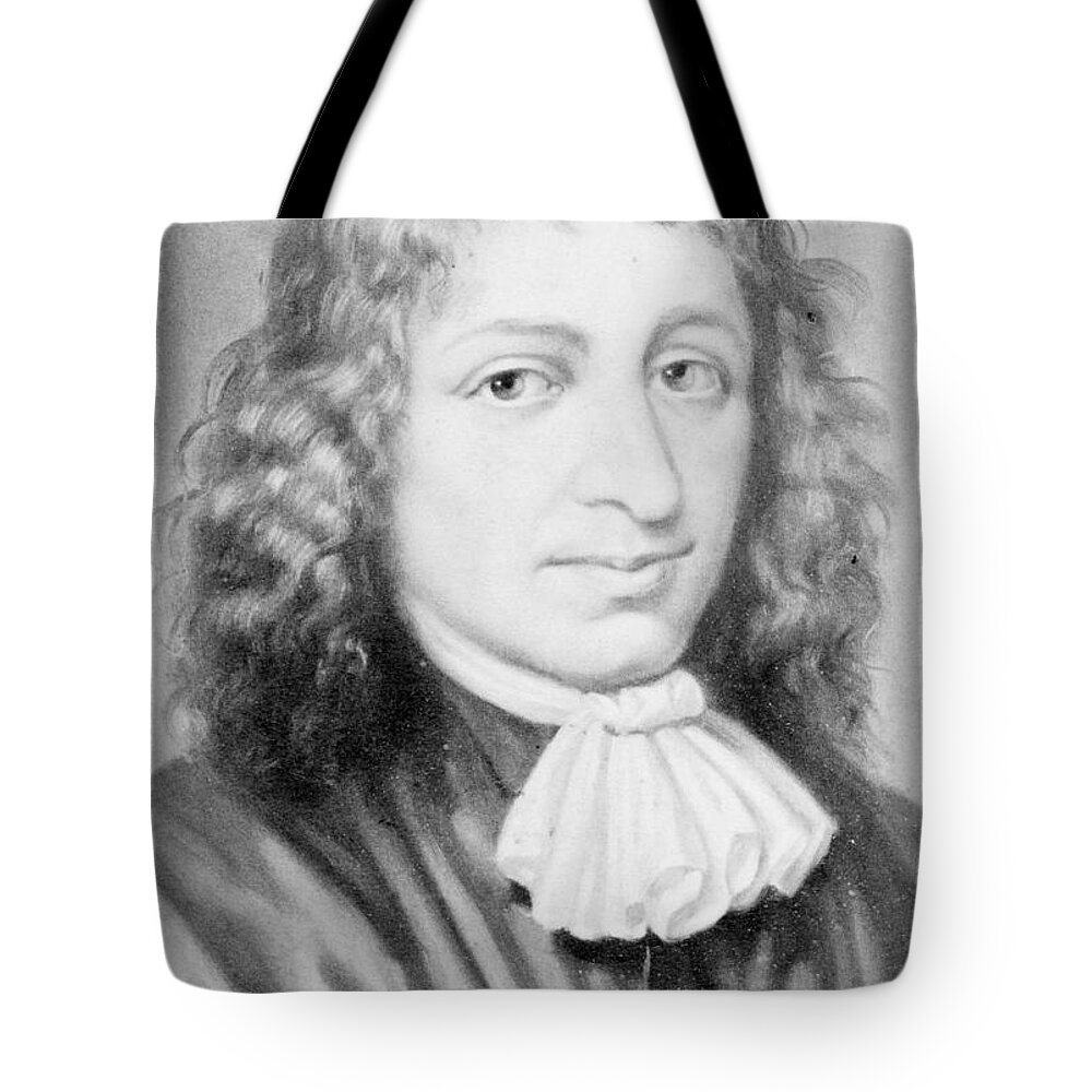 History Tote Bag featuring the photograph Baruch Spinoza, Jewish-dutch Philosopher by Photo Researchers