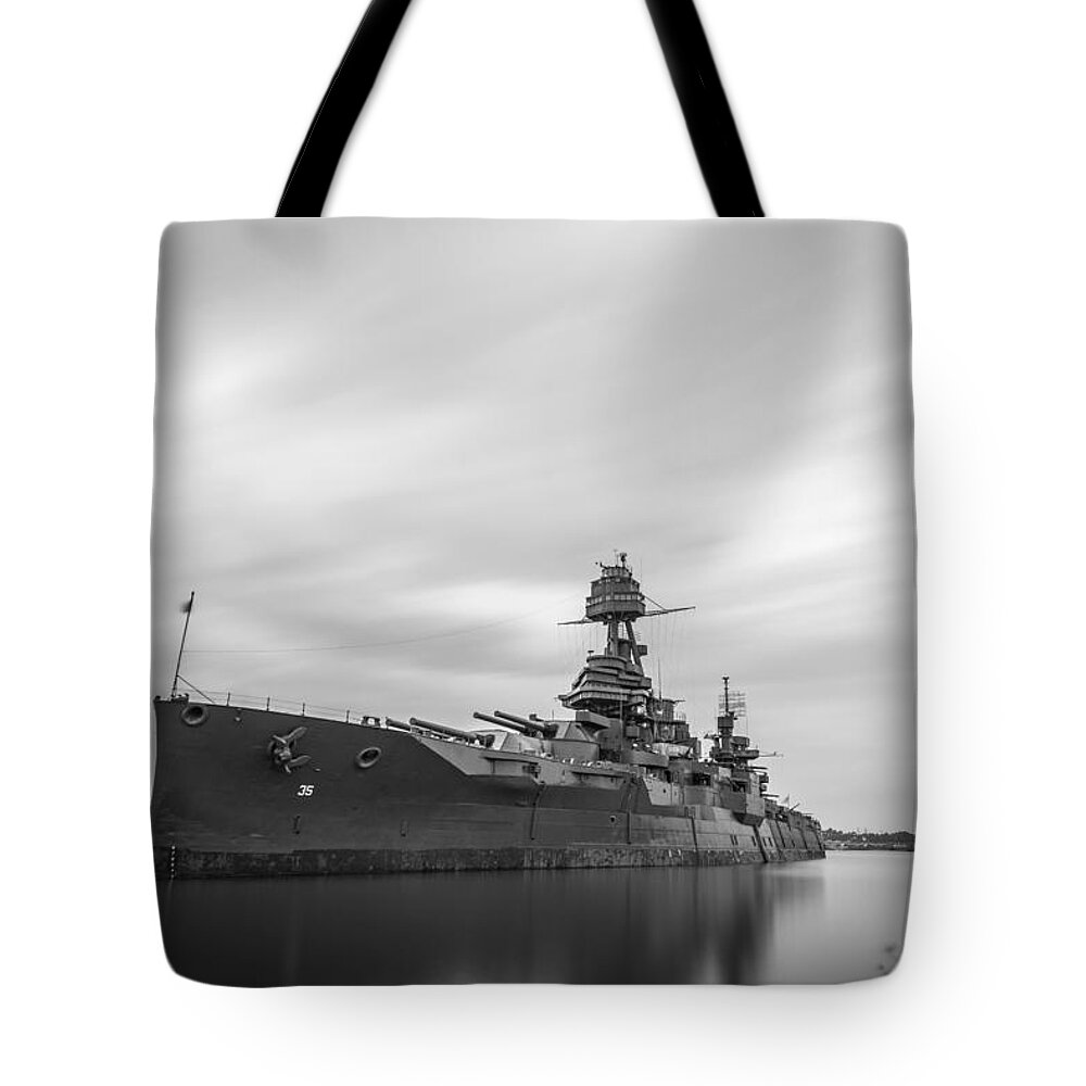 Battleship Texas Tote Bag featuring the photograph Battleship Texas by Todd Aaron