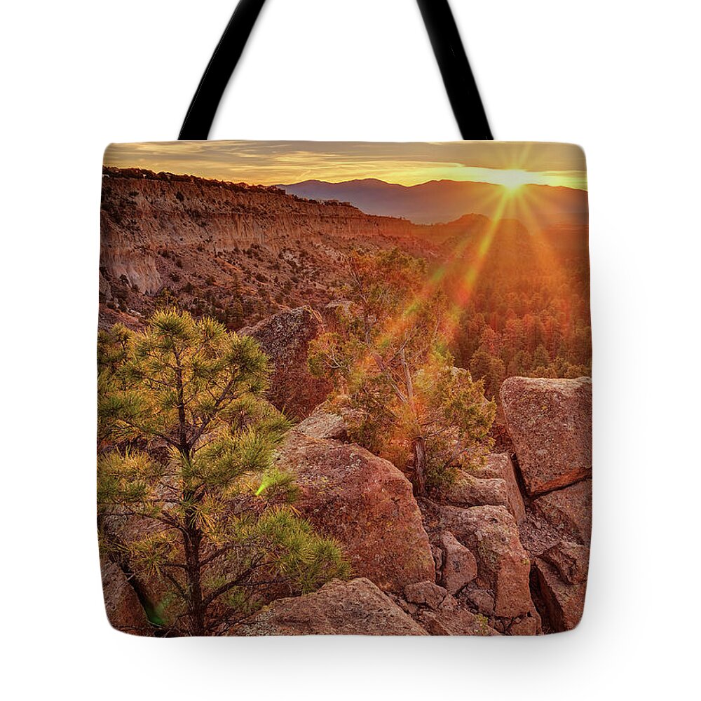 Bayo Canyon Tote Bag featuring the photograph Bayo Canyon by Robert Charity