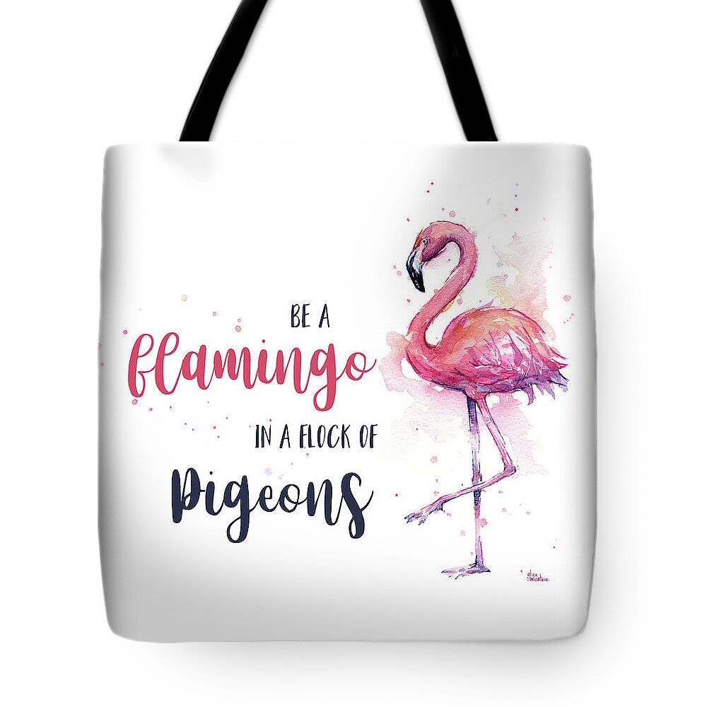 Terapi højde blanding Be a Flamingo Tote Bag for Sale by Olga Shvartsur