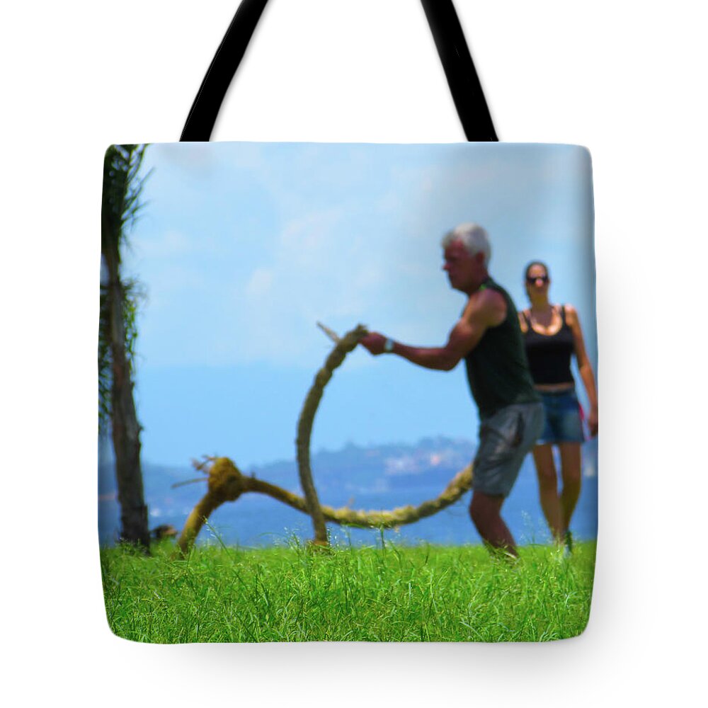 Riodejaneiro Tote Bag featuring the photograph Be Fit by Cesar Vieira